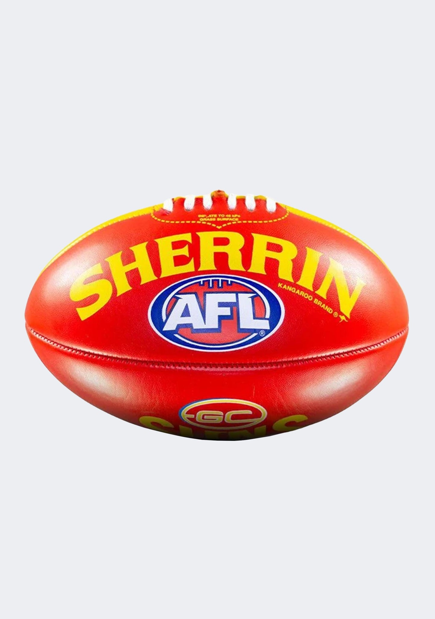 Sherrin Gold Coast Suns PVC AFL Team Logo Football