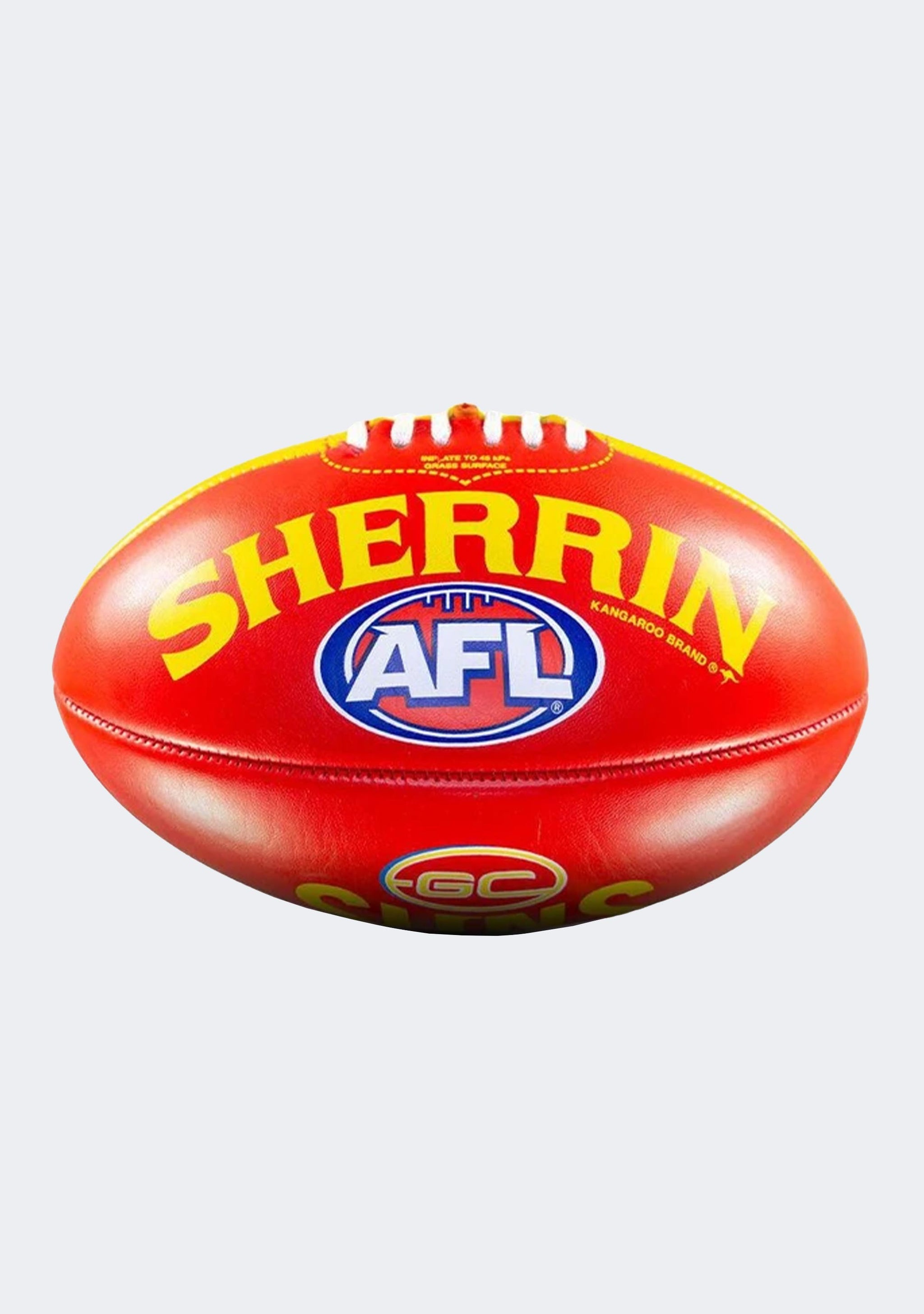 Sherrin Gold Coast Suns PVC AFL Team Logo Football