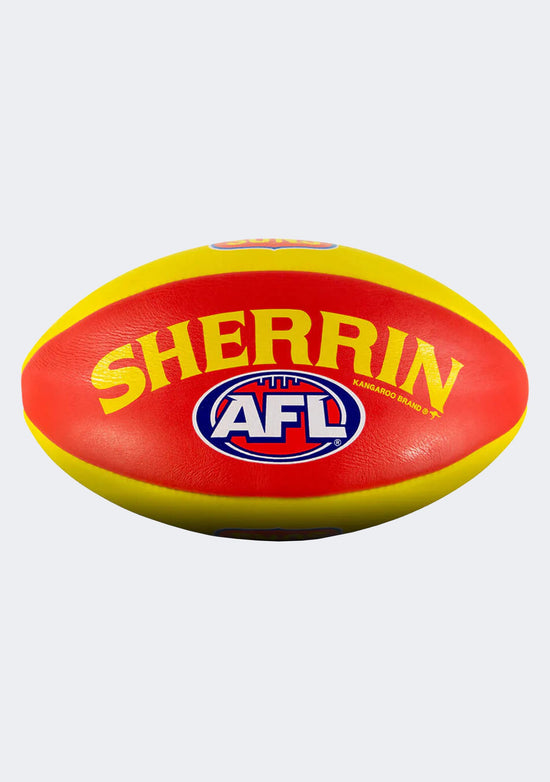Sherrin Gold Coast Suns Team Leather Football