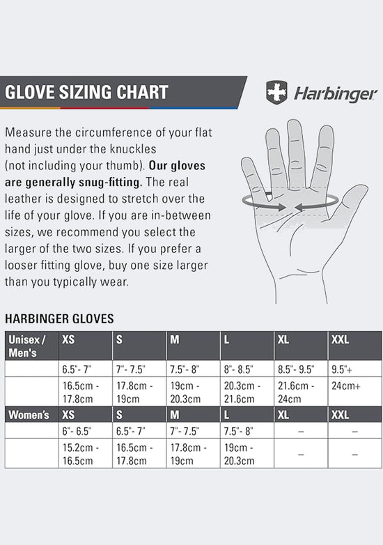 Harbinger Power Grip Strength Training Fitness Gloves