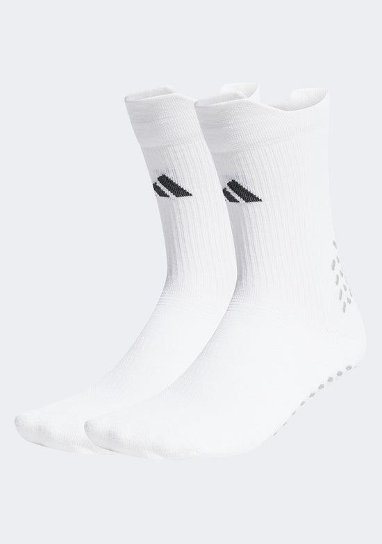 Adidas Men’s Football GRIP Printed Cushioned Crew Performance Socks White
