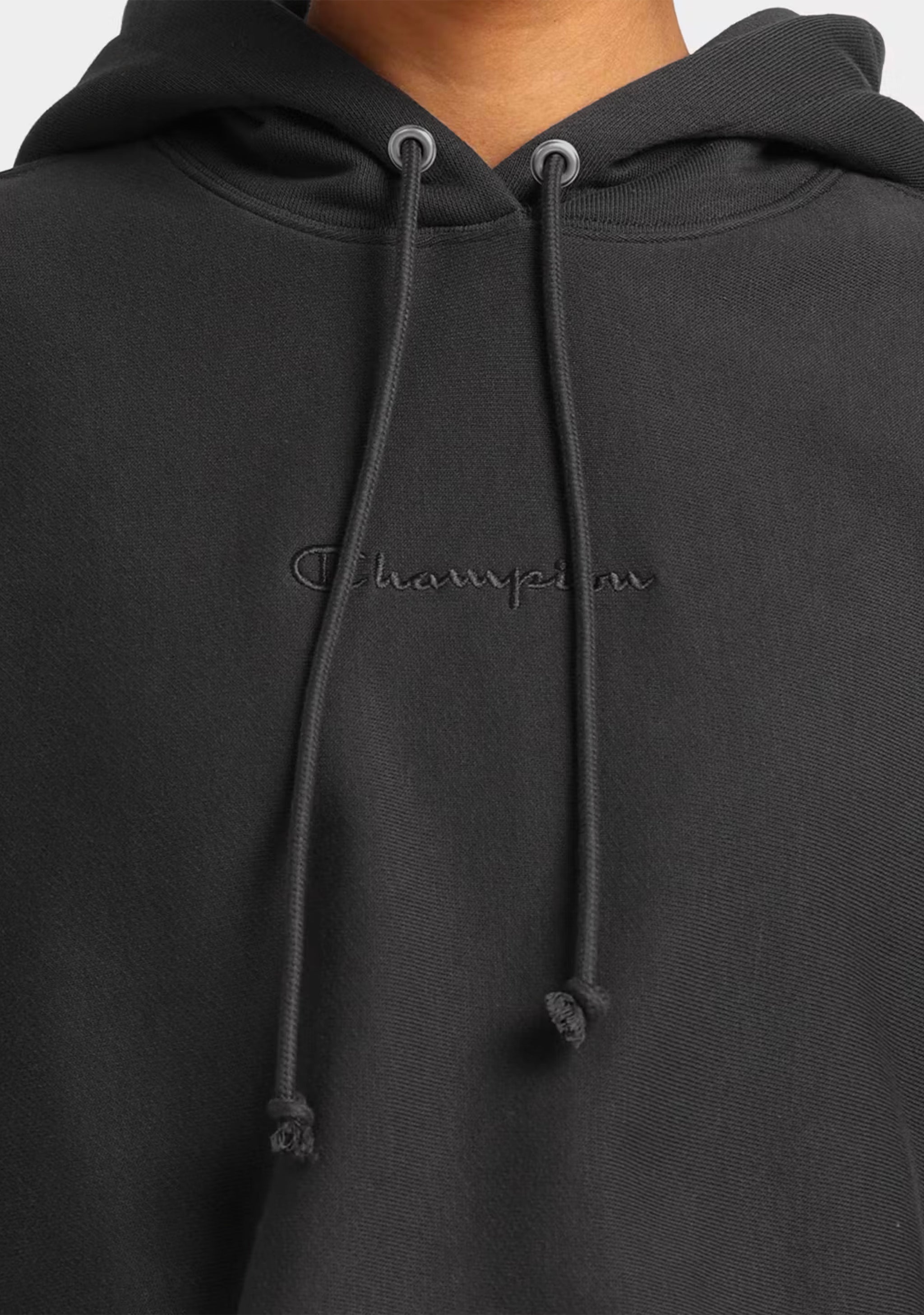 Champion Women's Reverse Weave Cropped Hoodie Dark Grey