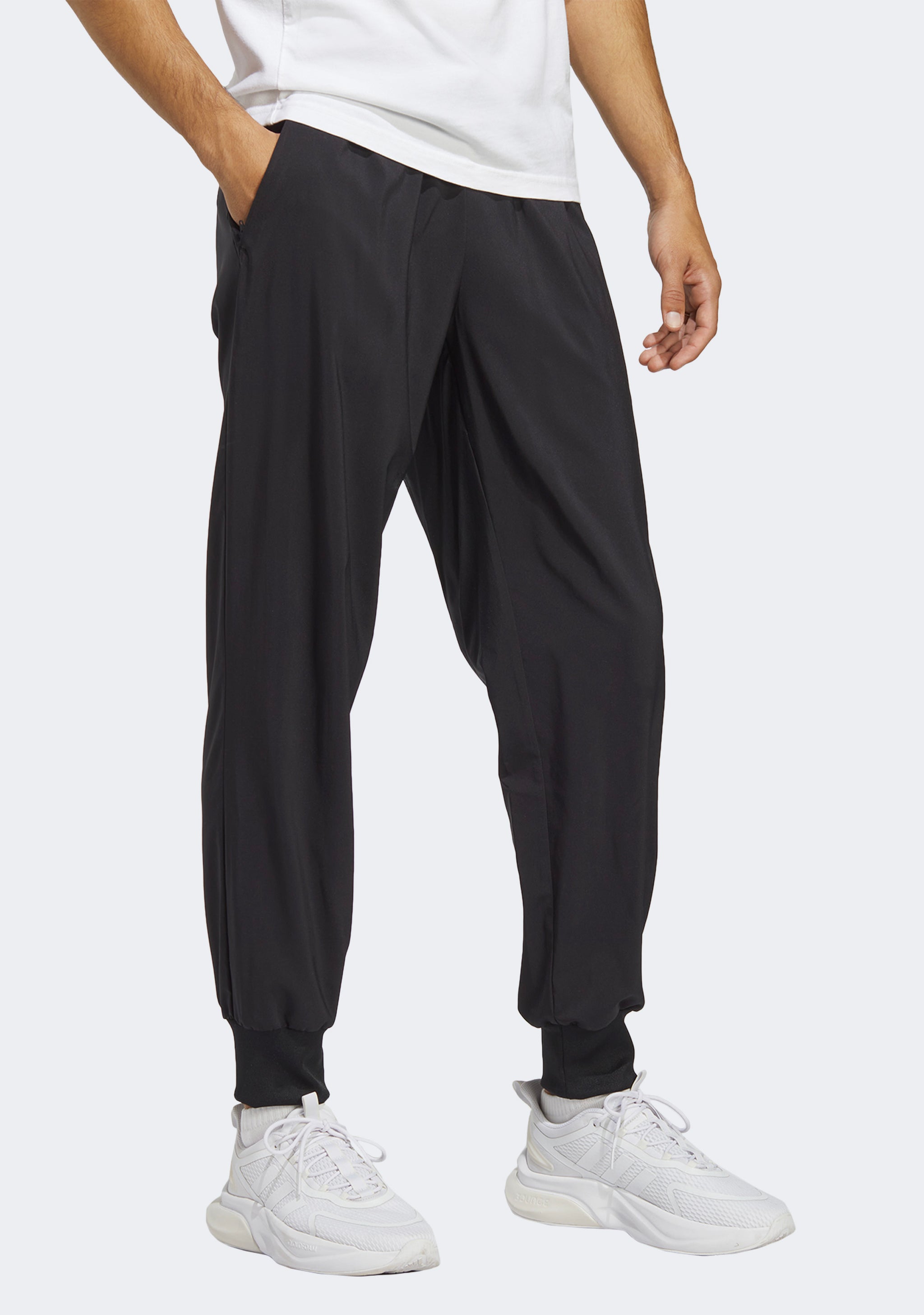 Adidas Men’s Aeroready Stanford Tapered Cuff Embroidered Small Logo Pants