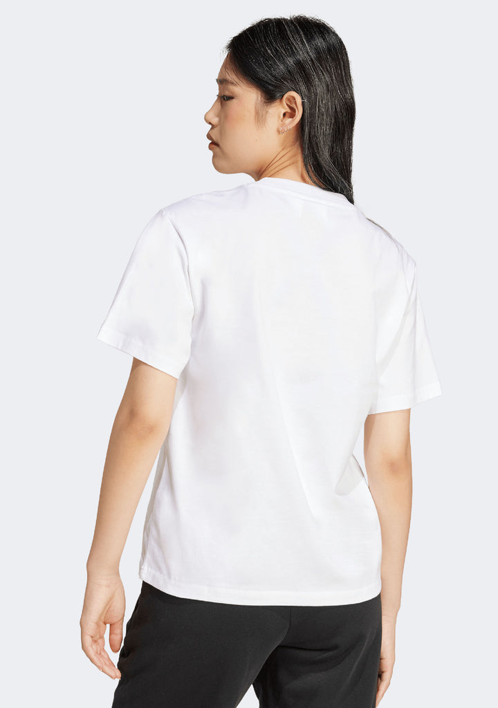 Adidas Women's Essentials Small Logo Cotton Tee