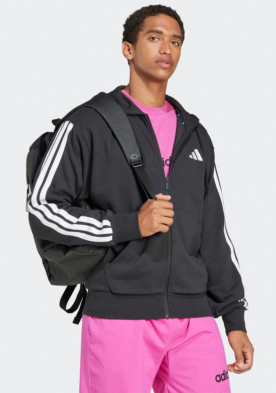 Adidas Men's 3S French Terry Full Zip Hoodie
