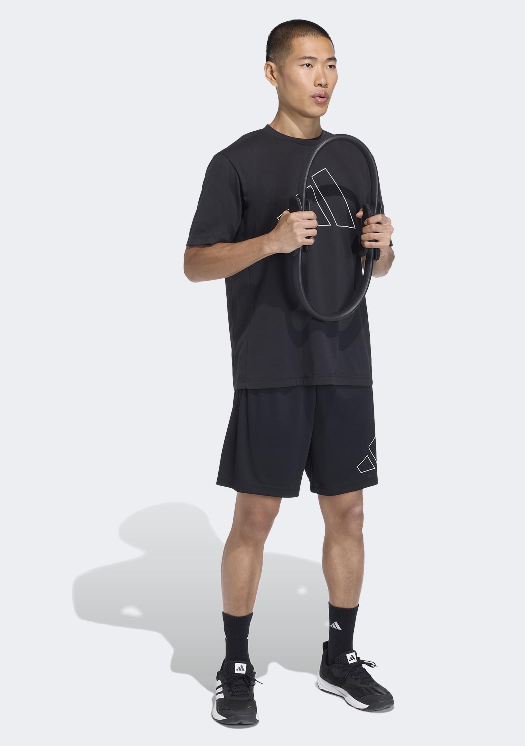 Adidas Men's Workout Essentials Base Pique Big Logo 7” Shorts