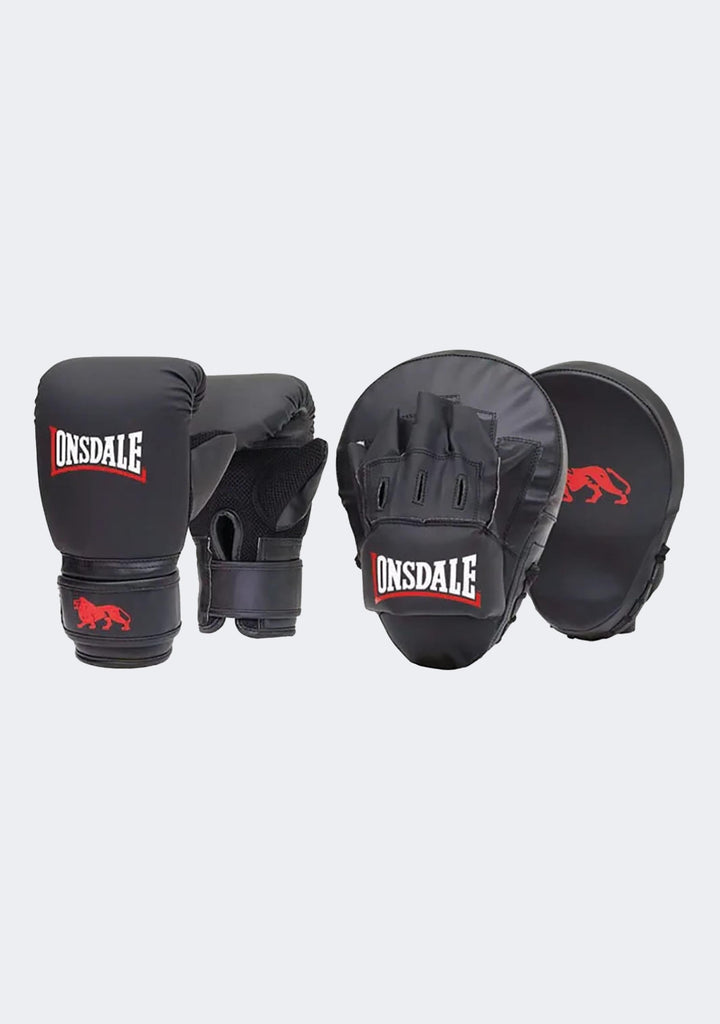 Lonsdale Bag Glove and Mitt Combo