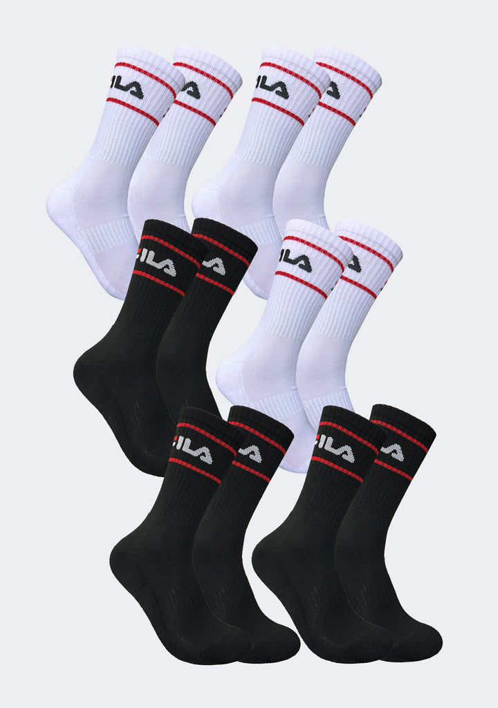 Fila 6 Pack Sports Crew Socks