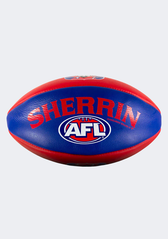 Sherrin Melbourne Demons Team Leather Football
