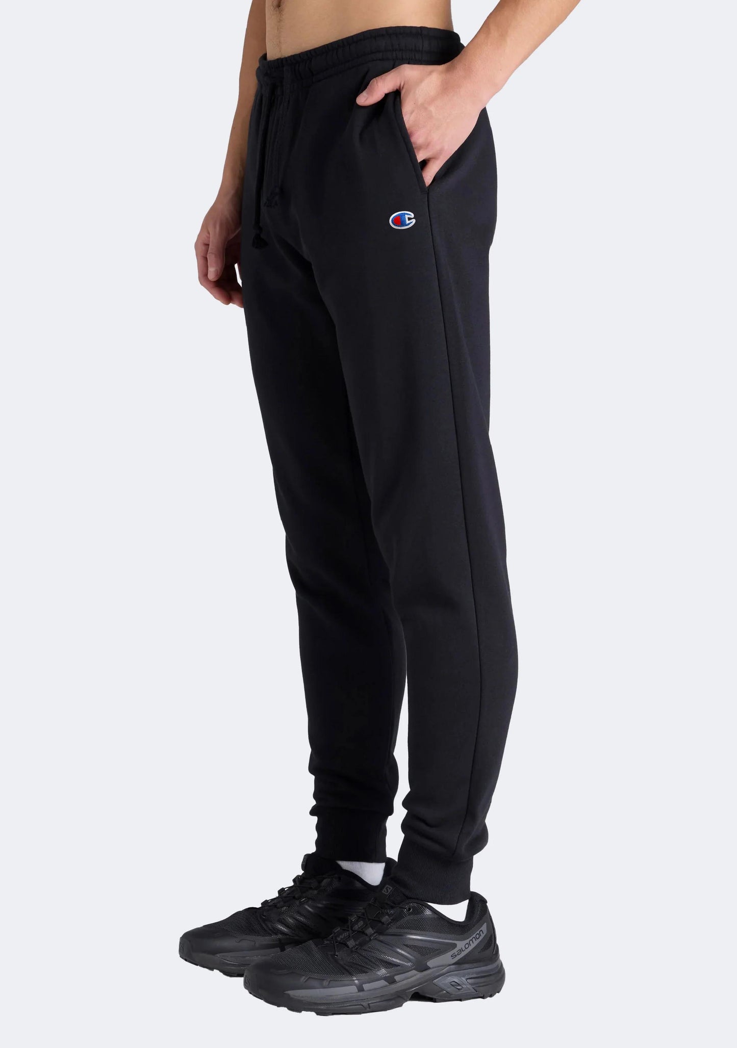 Champion Men's Skinny C Logo Fleece Trackpant