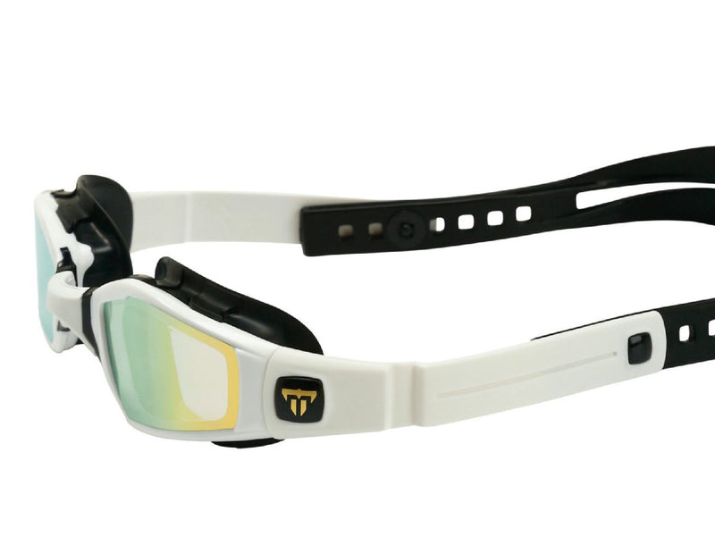 Aqua Sphere x Phelps Ninja Goggles Titanium Mirrored/White/Black Gol