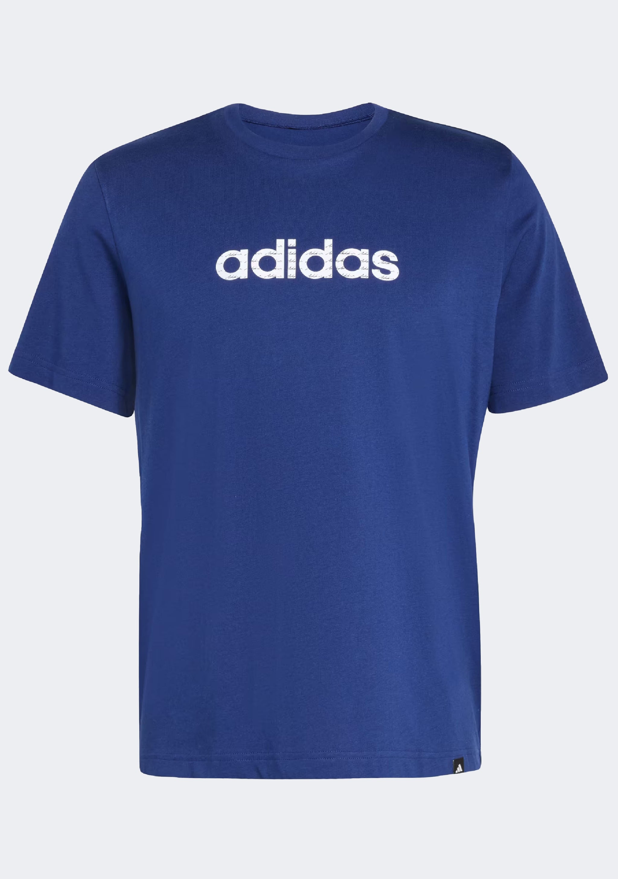Adidas Men's Essentials Big Linear Jersey Knit T-Shirt Dark Blue