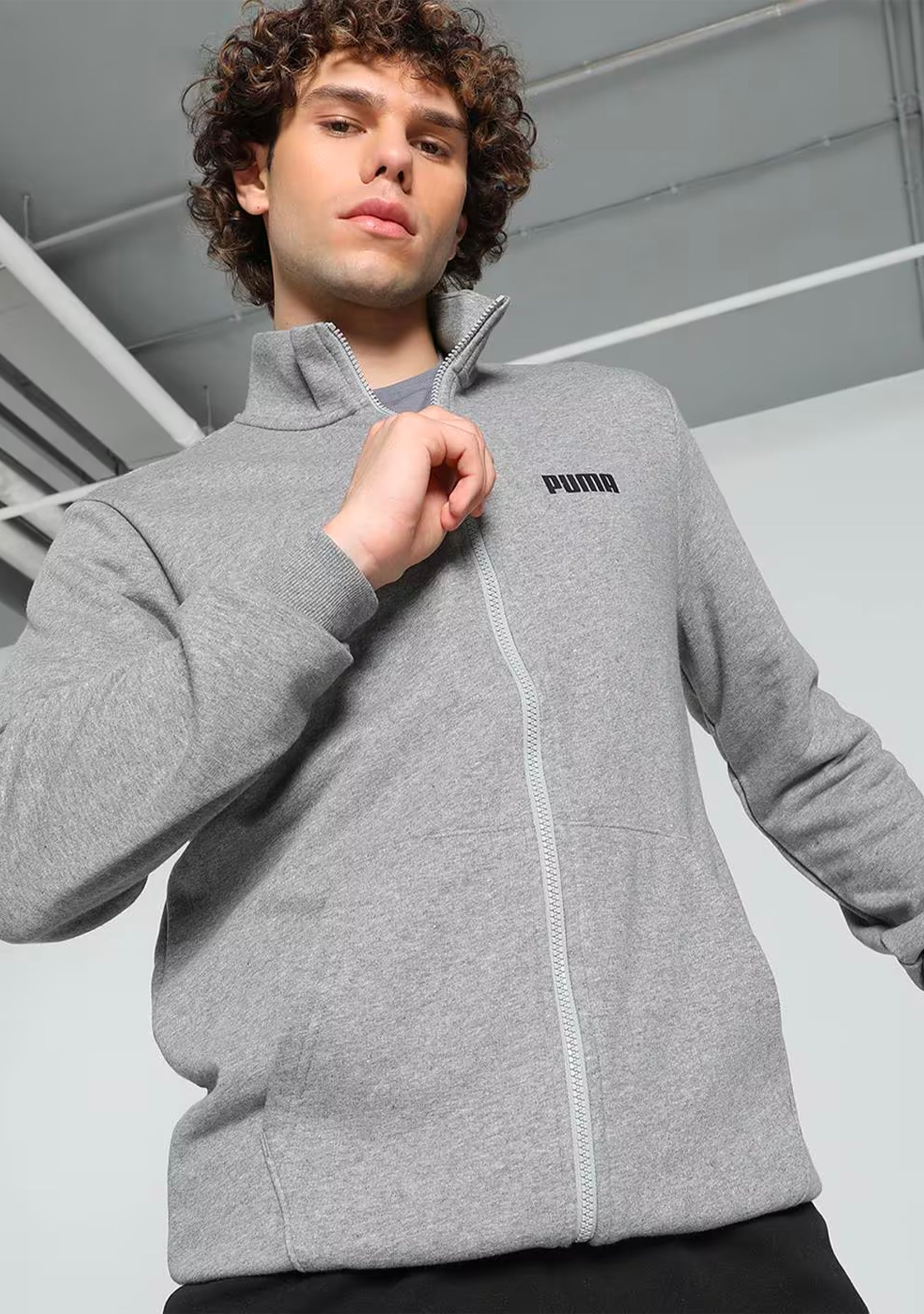 Puma Men's Full Zip Track Jacket Grey Heather – Jim Kidd Sports