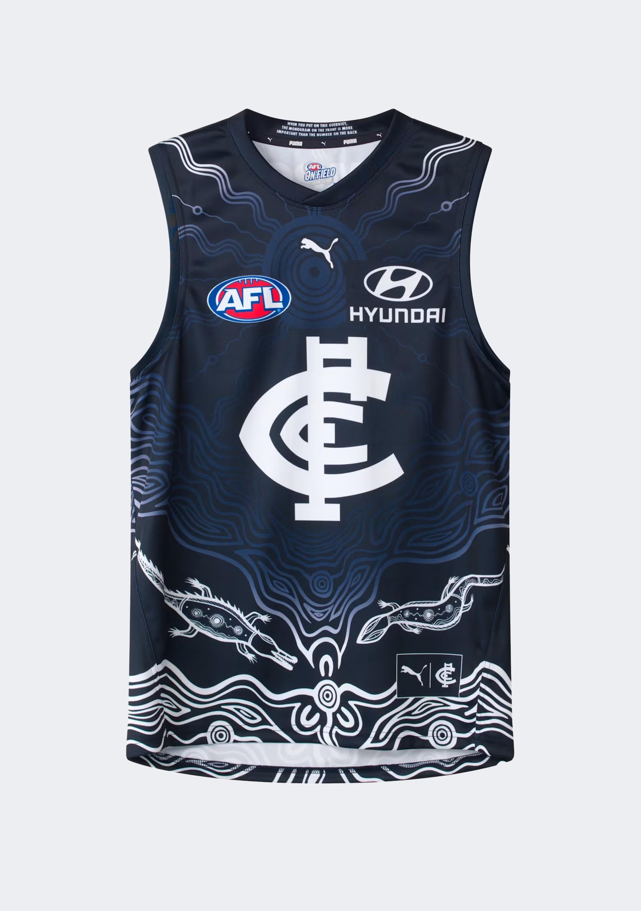 Puma Men's Carlton FC 2024 Replica Indigenous Guernsey