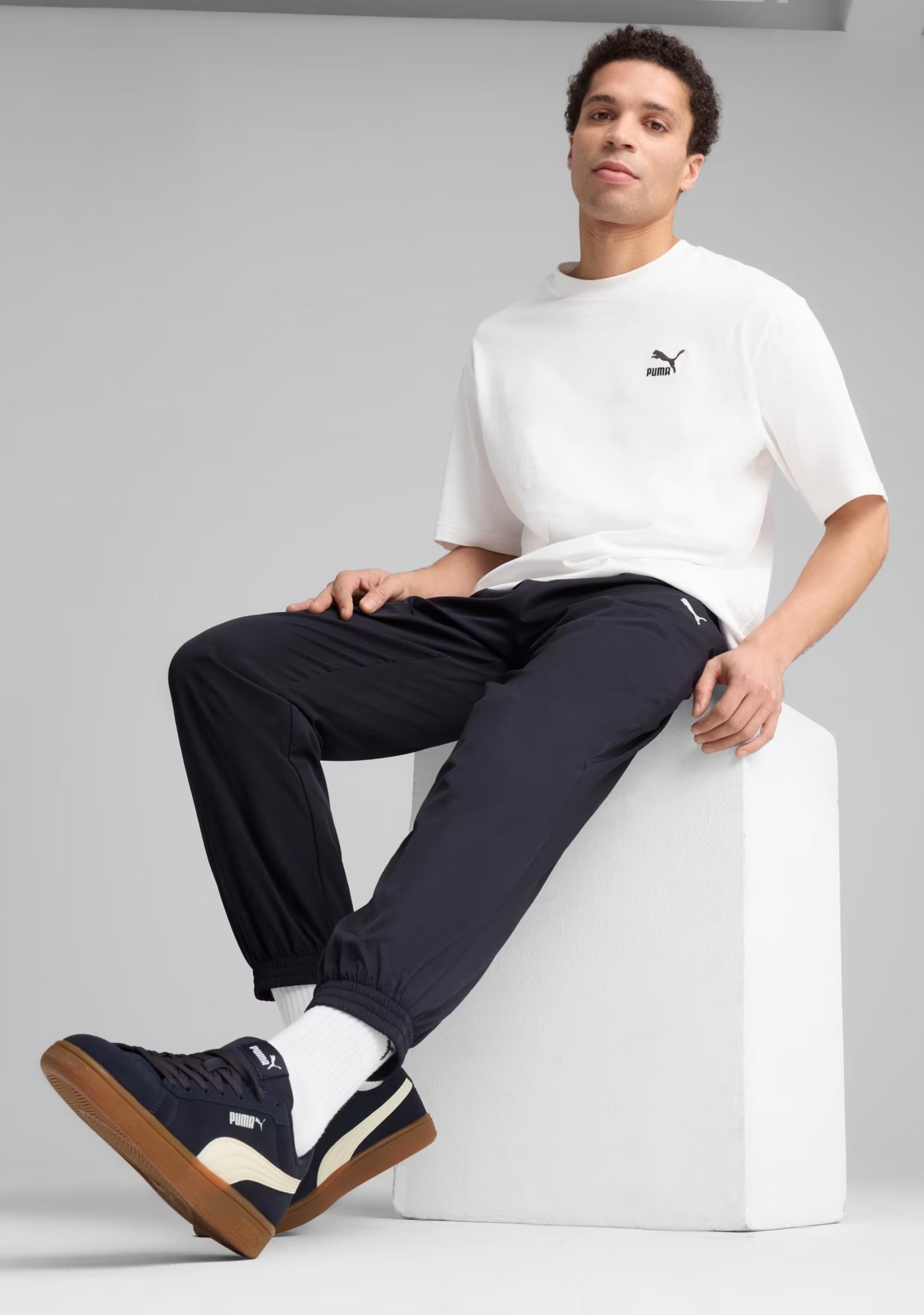 Puma Men's Active Essentials Woven Pants Navy