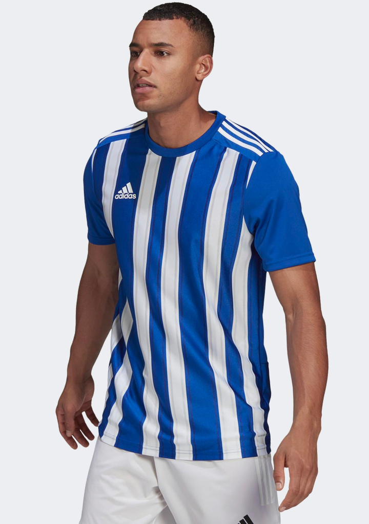 Adidas Mens Striped 21 Jersey Blue/White