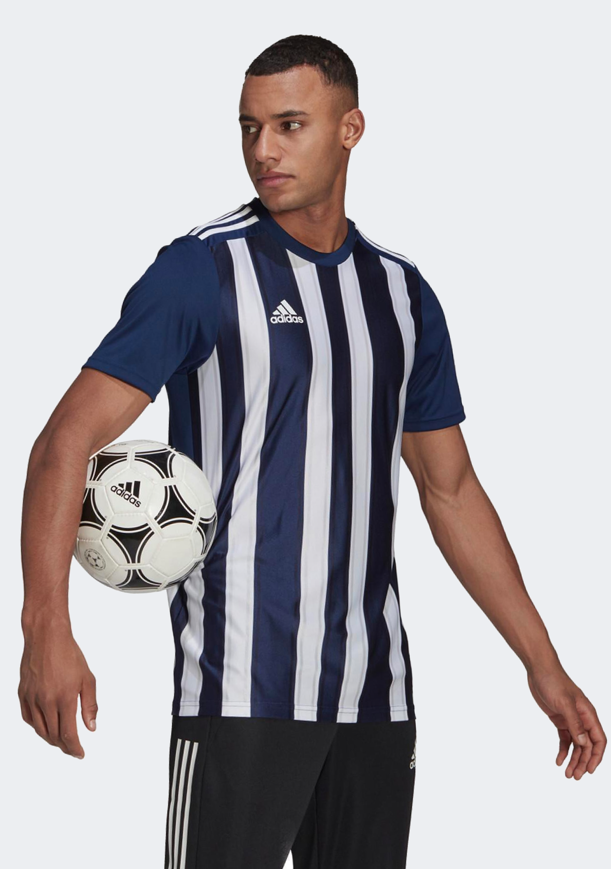 Adidas Mens Striped 21 Jersey Navy/White