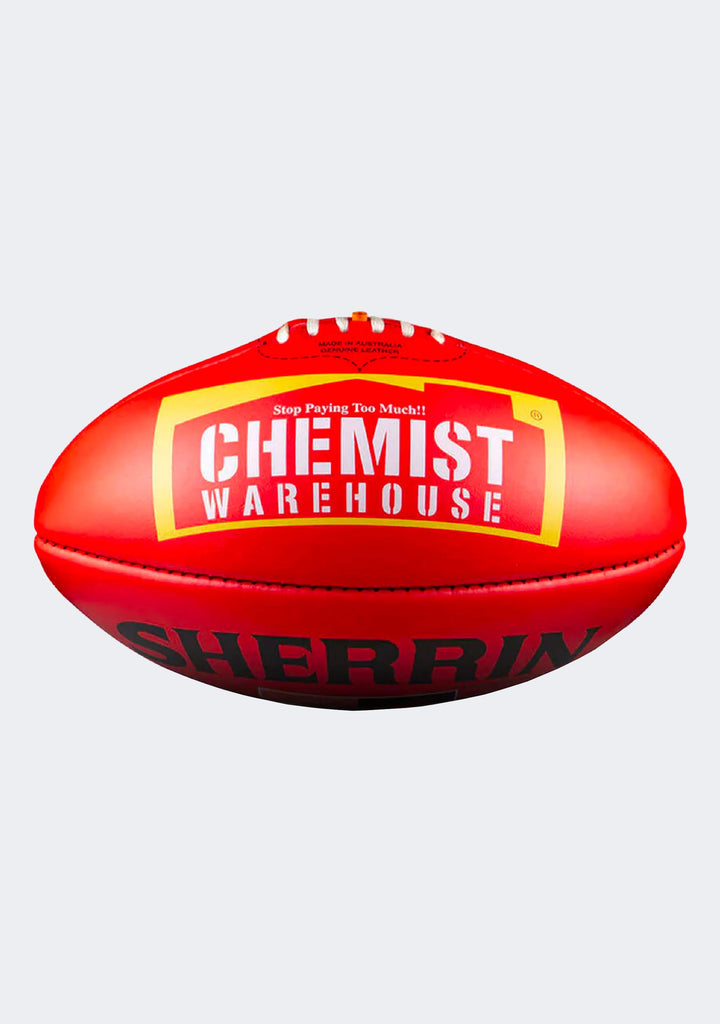 Sherrin KB Red Blemish AFLW Leather Game Ball