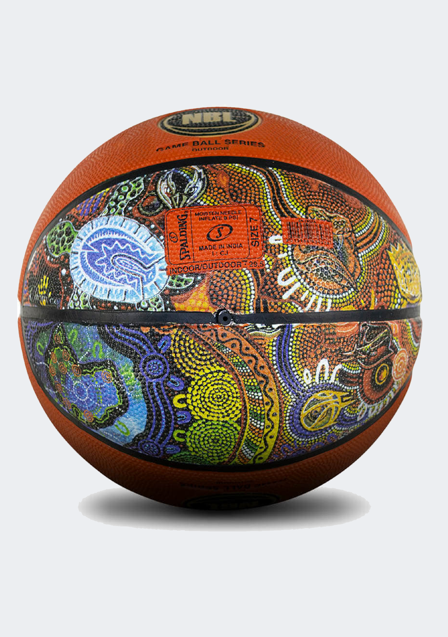Spalding NBL Series Outdoor Replica Indigenous Game Ball (Brown)