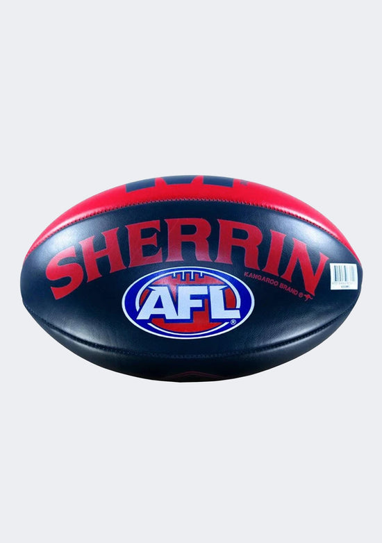 Sherrin Melbourne Demons PVC AFL Team Logo Football