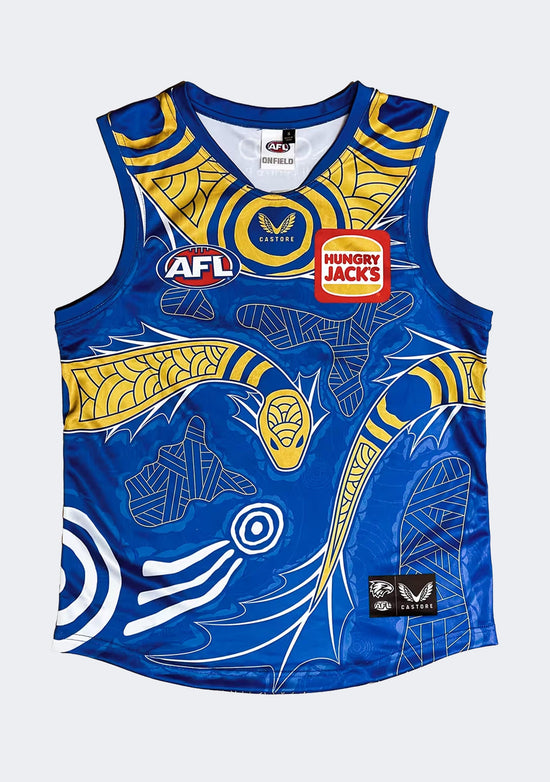 Castore Men's West Coast Eagles Replica Indigenous Guernsey