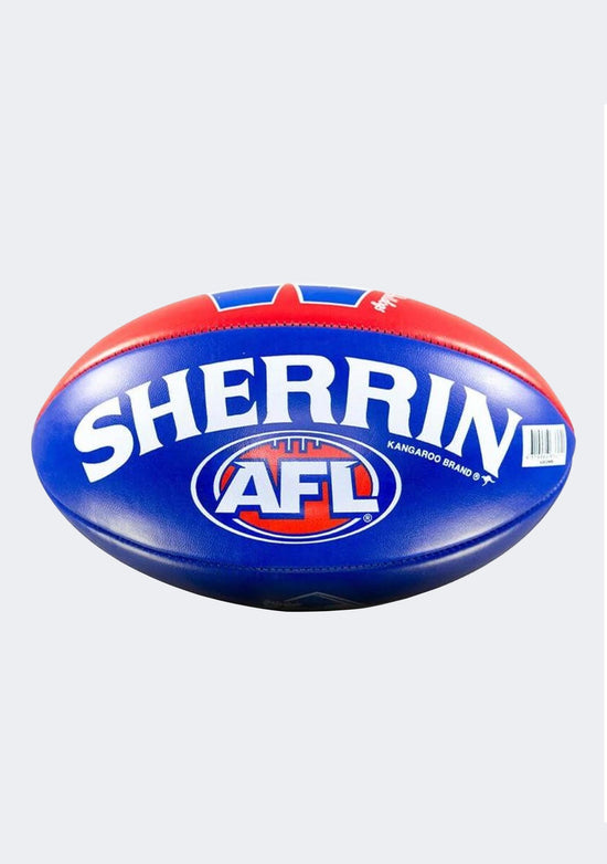 Sherrin Western Bulldogs PVC AFL Team Logo Football