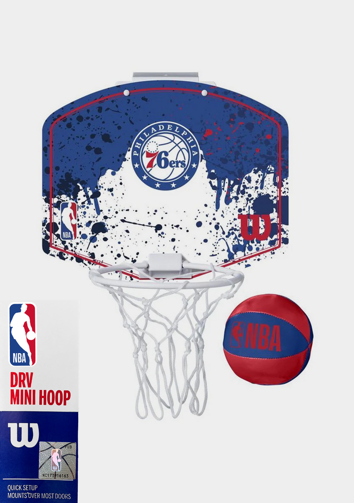 Wilson NBA Team Mini Basketball Hoop Philadelphia 76ers