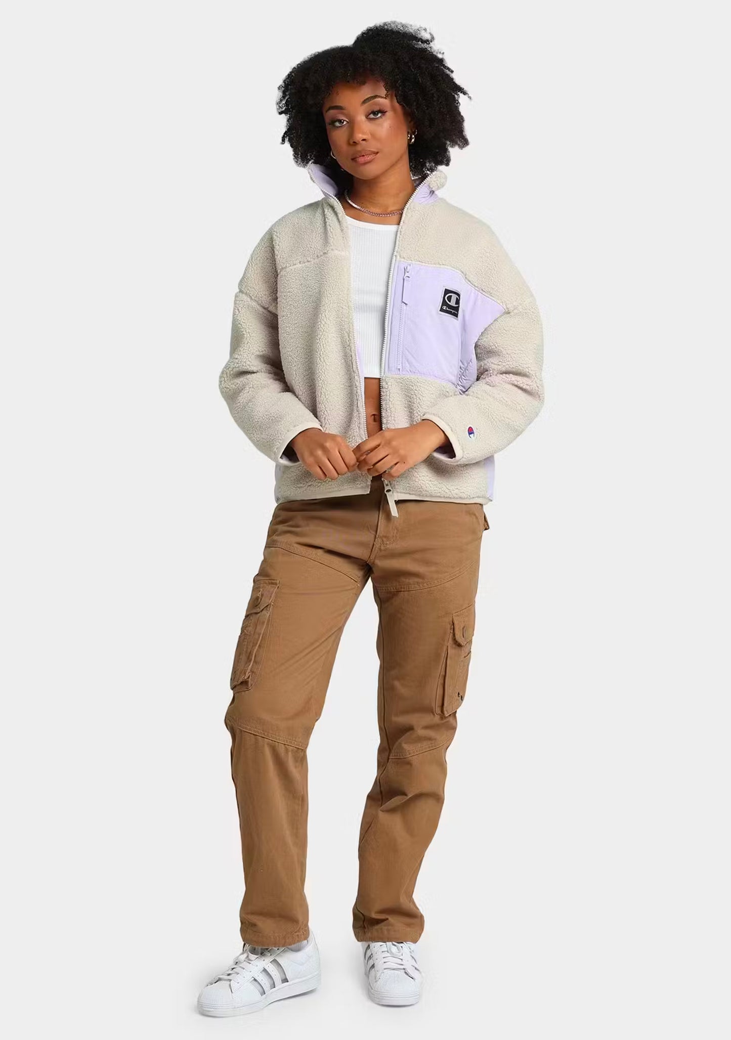 Champion Women's Rib Mix Media Reversible Jacket
