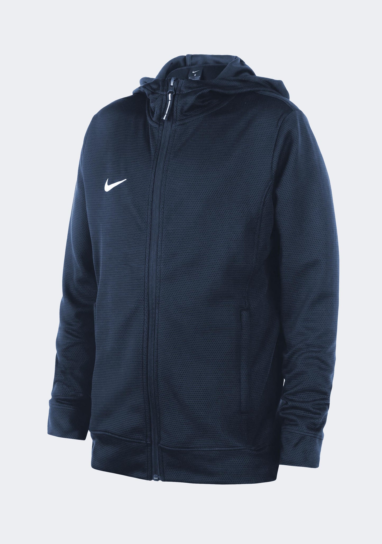 Nike Kids' Team Basketball Full Zip Stock Hoodie Navy