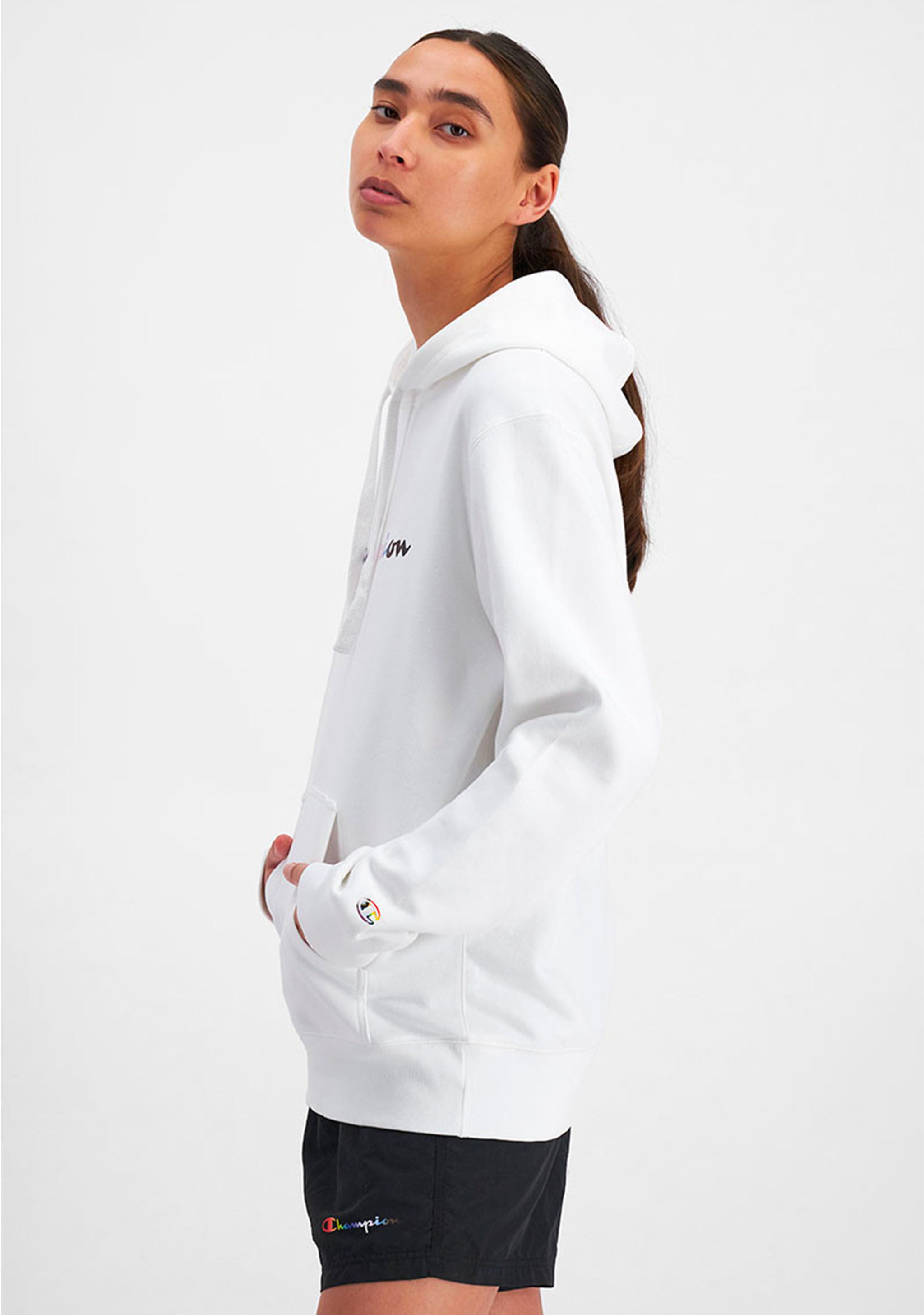 Champion Mens Athletic Pride Script Hoodie