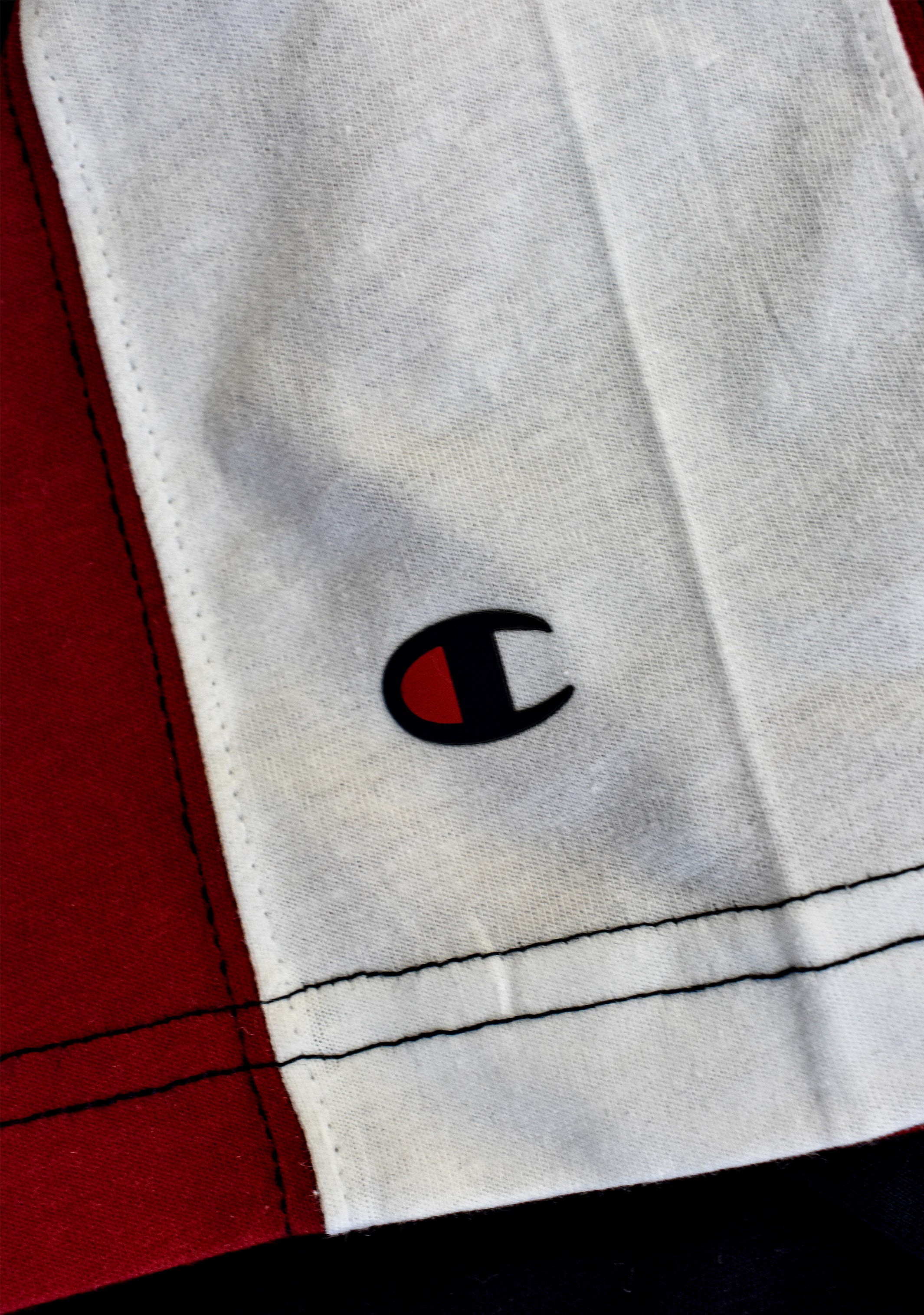 Champion Mens EU Mod Block Tee Red Navy