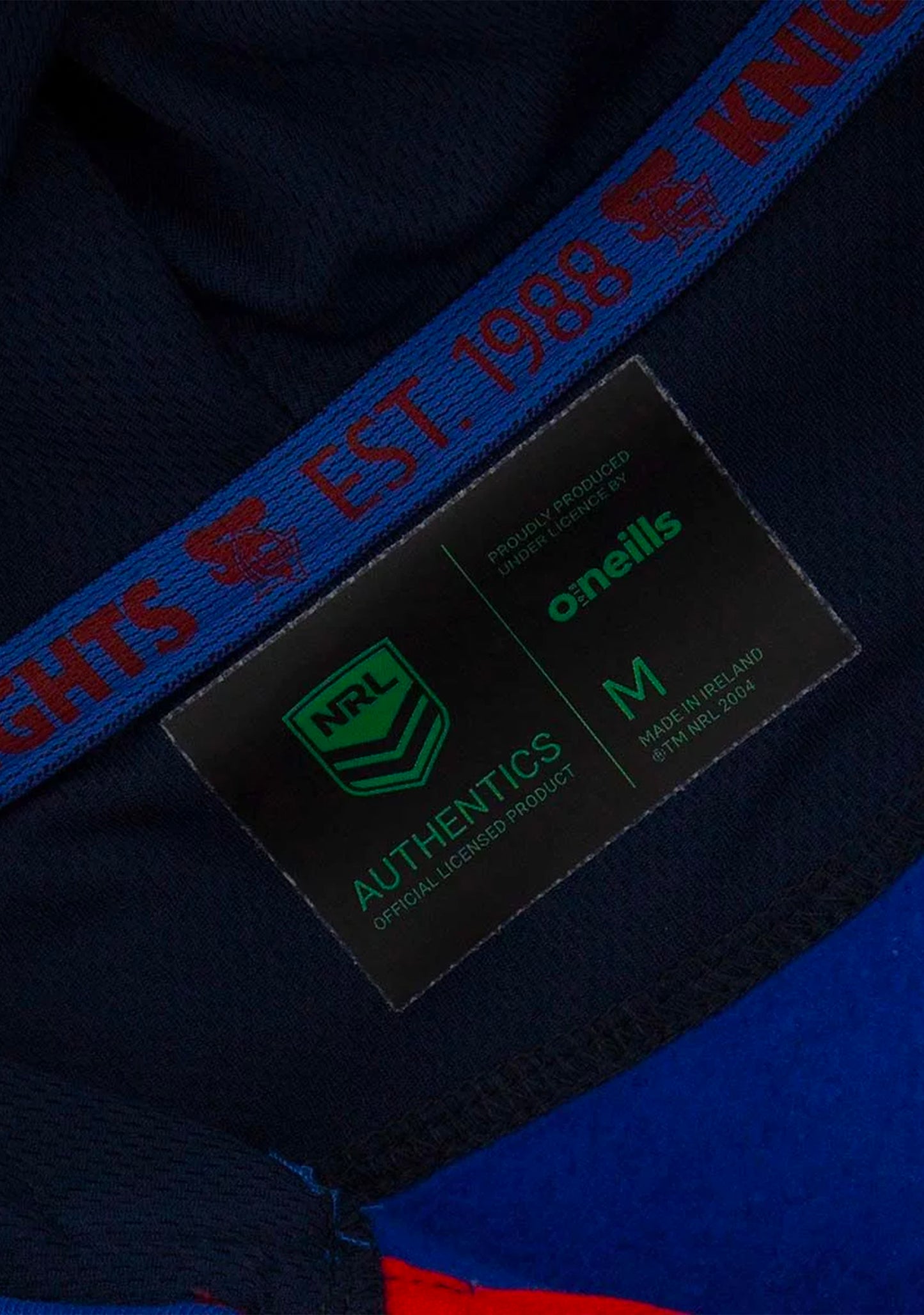 O'Neills Newcastle Knights Men's Fleece Half Zip Hoodie Marine-Royal