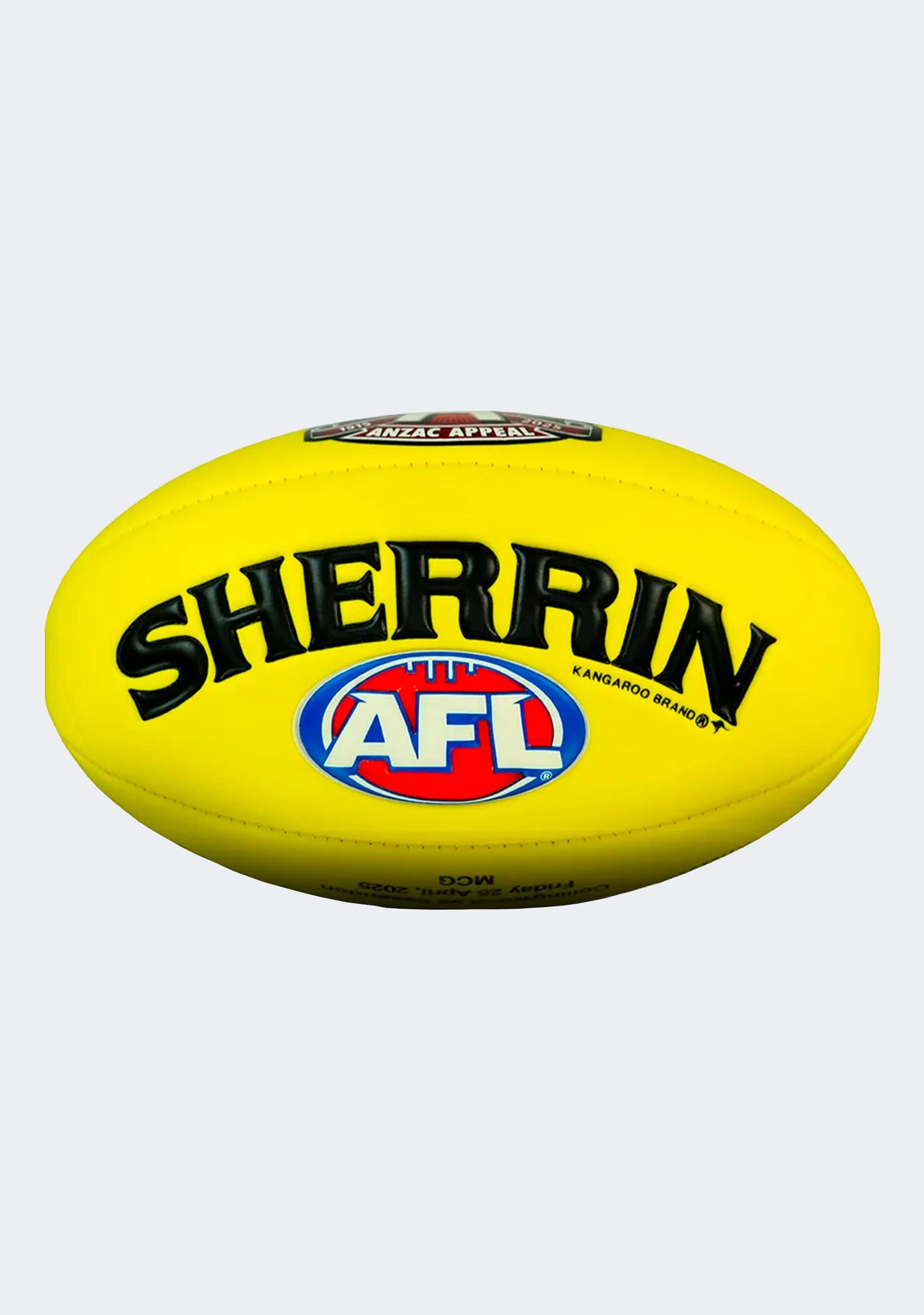 Sherrin 2025 ANZAC Day Super Soft Touch Football Yellow