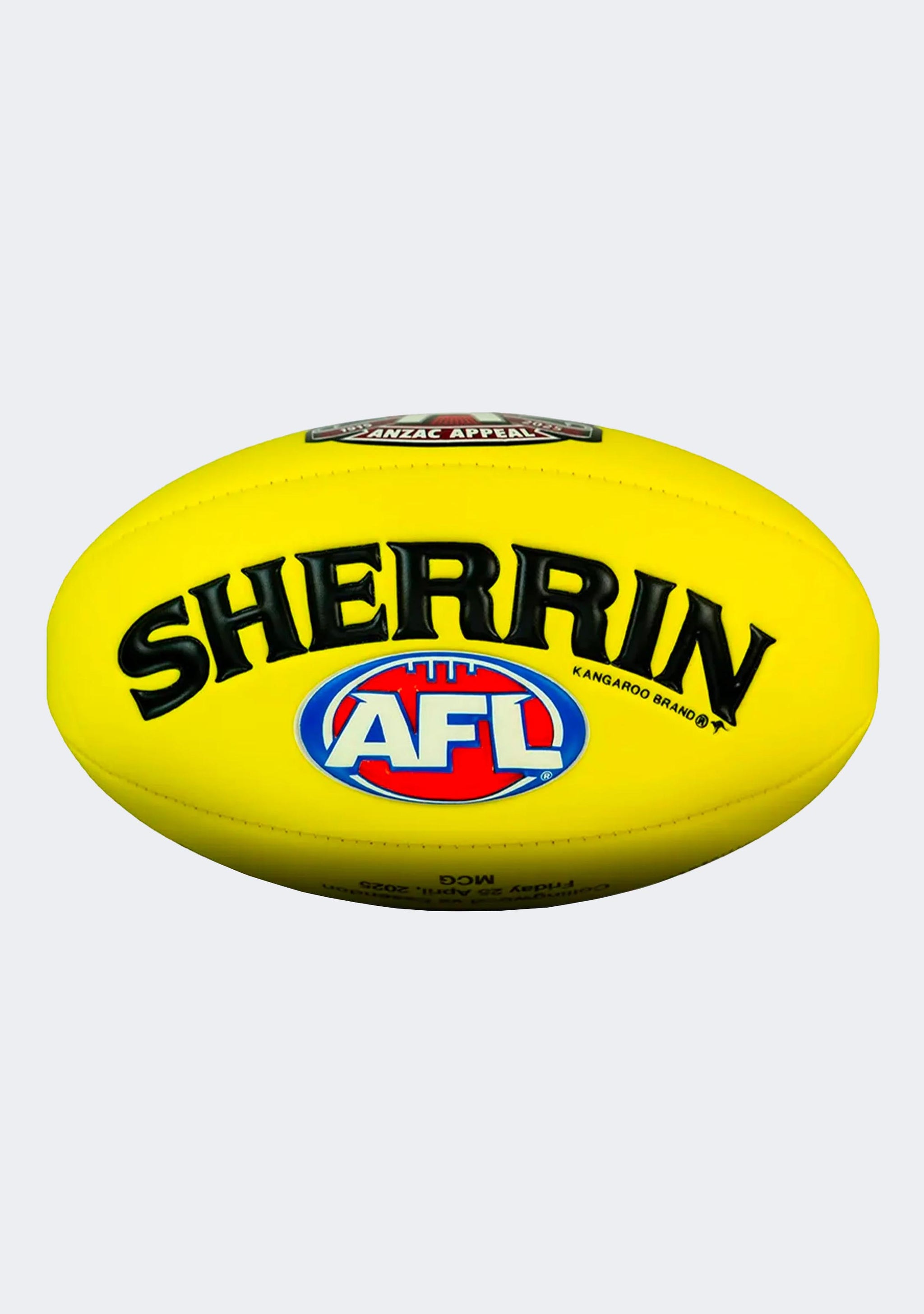 Sherrin 2025 ANZAC Eve Super Soft Touch Football Yellow