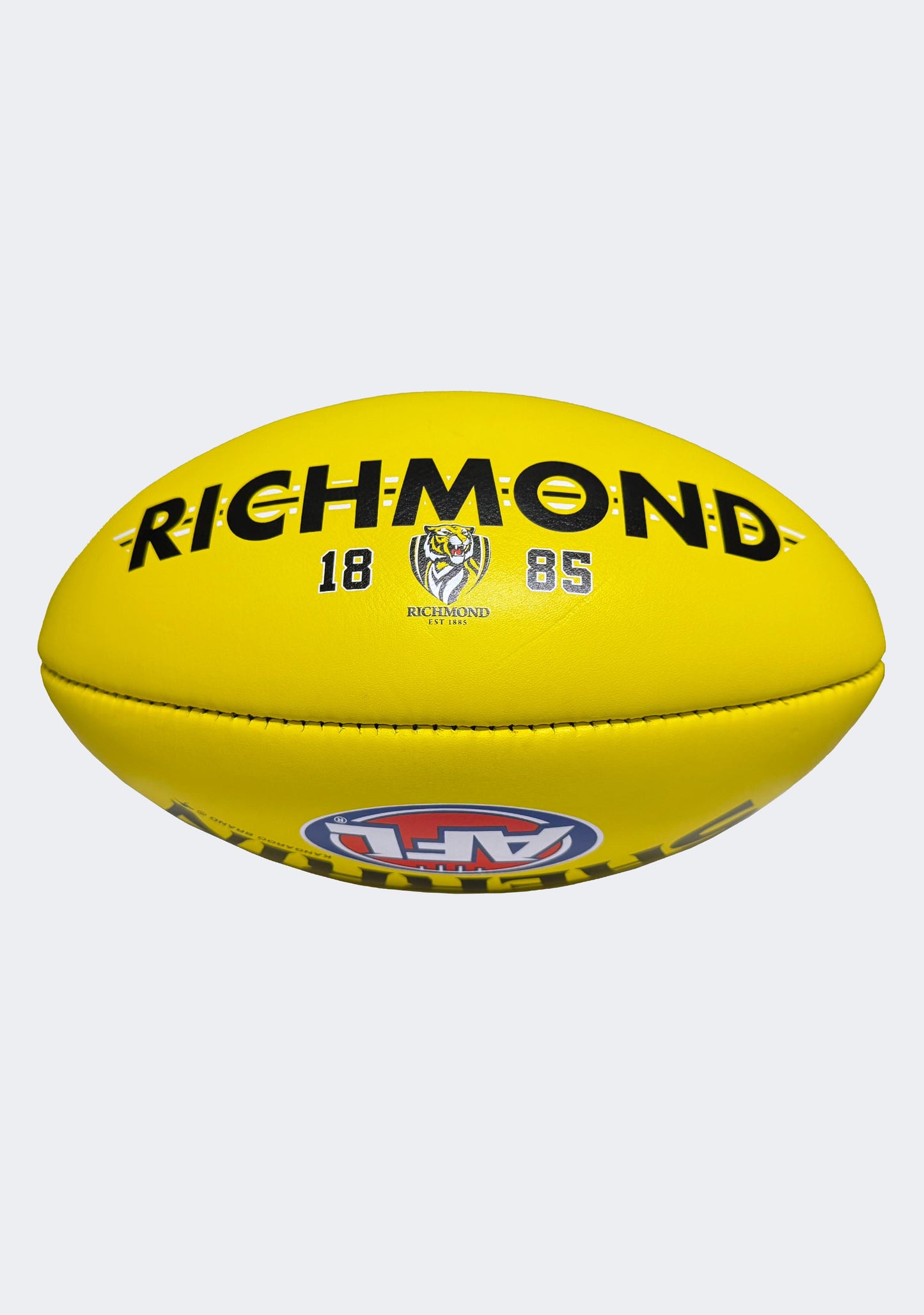 Sherrin AFL Richmond Tigers Team Yellow Leather Football