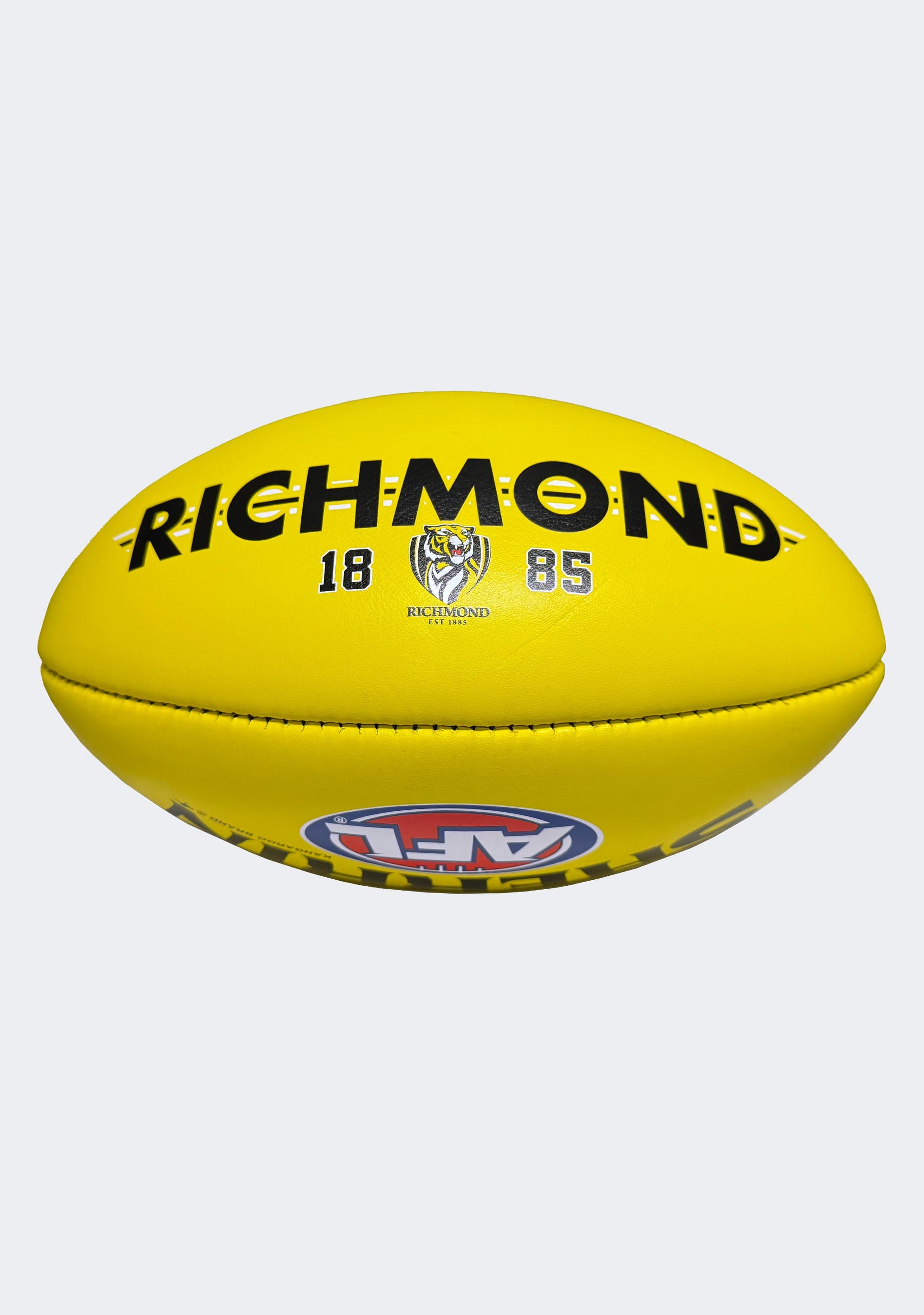 Sherrin AFL Richmond Tigers Team Yellow Leather Football