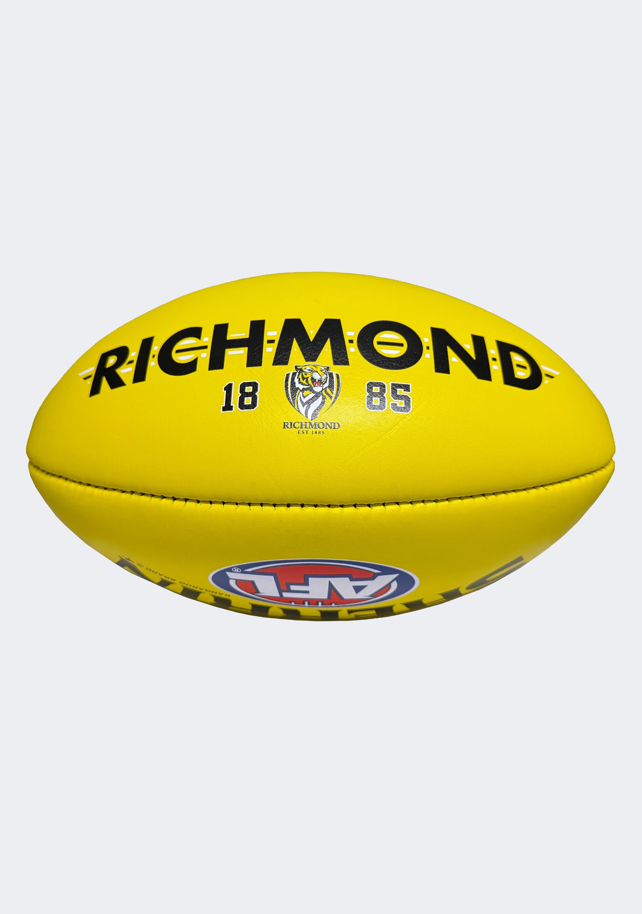 Sherrin AFL Richmond Tigers Team Yellow Leather Football