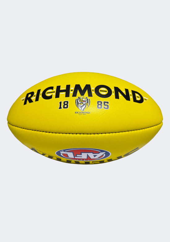Sherrin AFL Richmond Tigers Team Yellow Leather Football