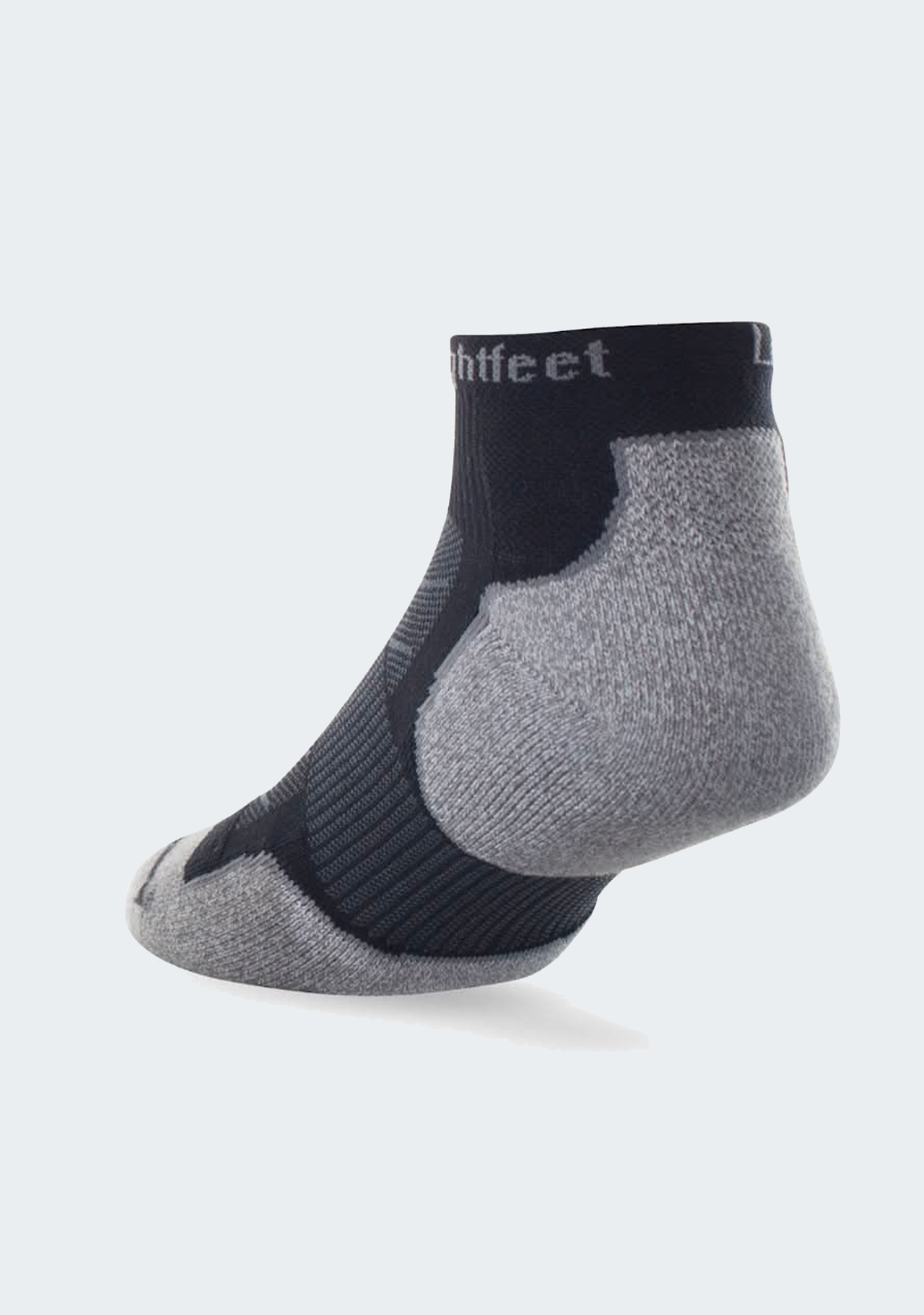 Lightfeet Adults Evolution Mini Crew Socks Black