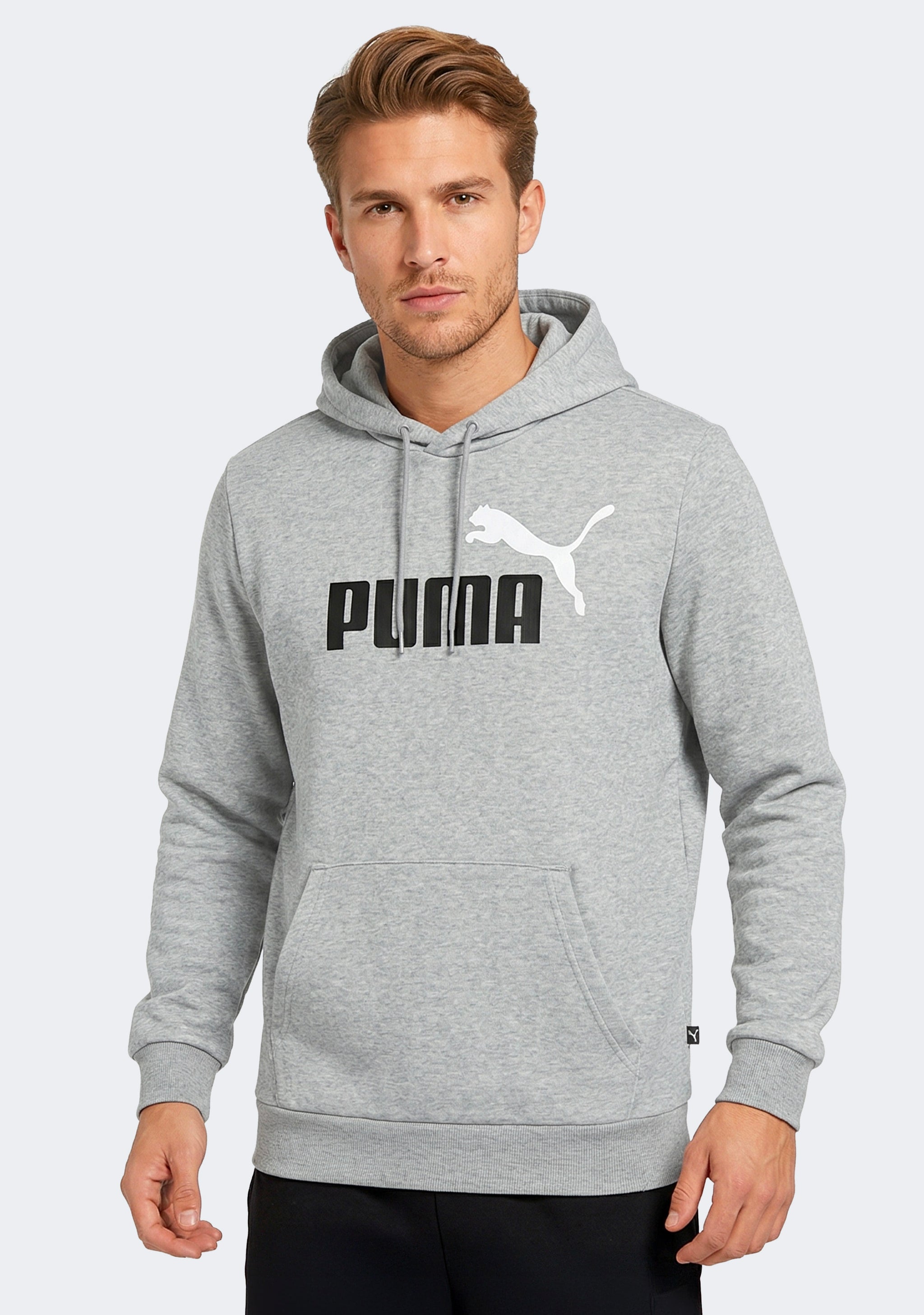 Puma Men's Essentials+ Two-Tone Big Logo Hoodie