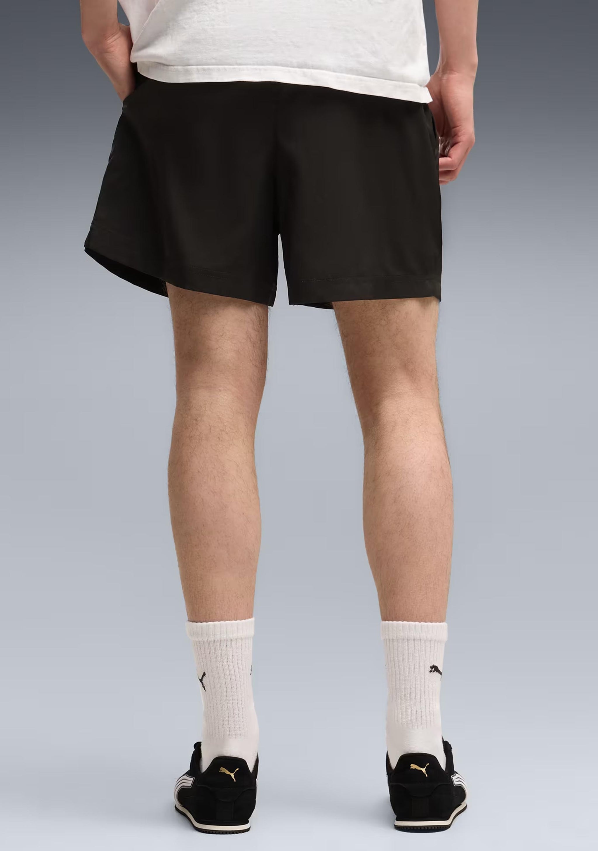 Puma Men's Essentials Woven 5 Inch Shorts Black