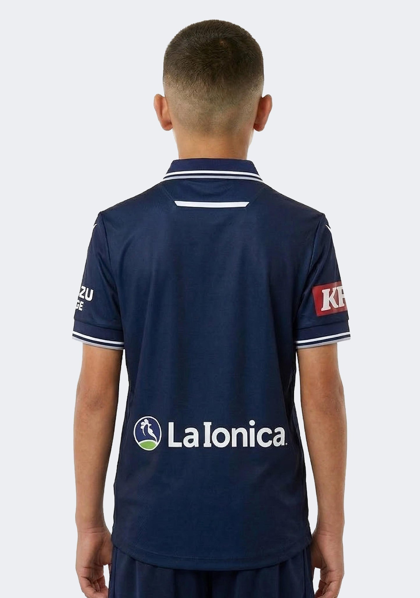 Macron Kids' Melbourne Victory M24/25 ALM Authentic Short Sleeve Home Jersey