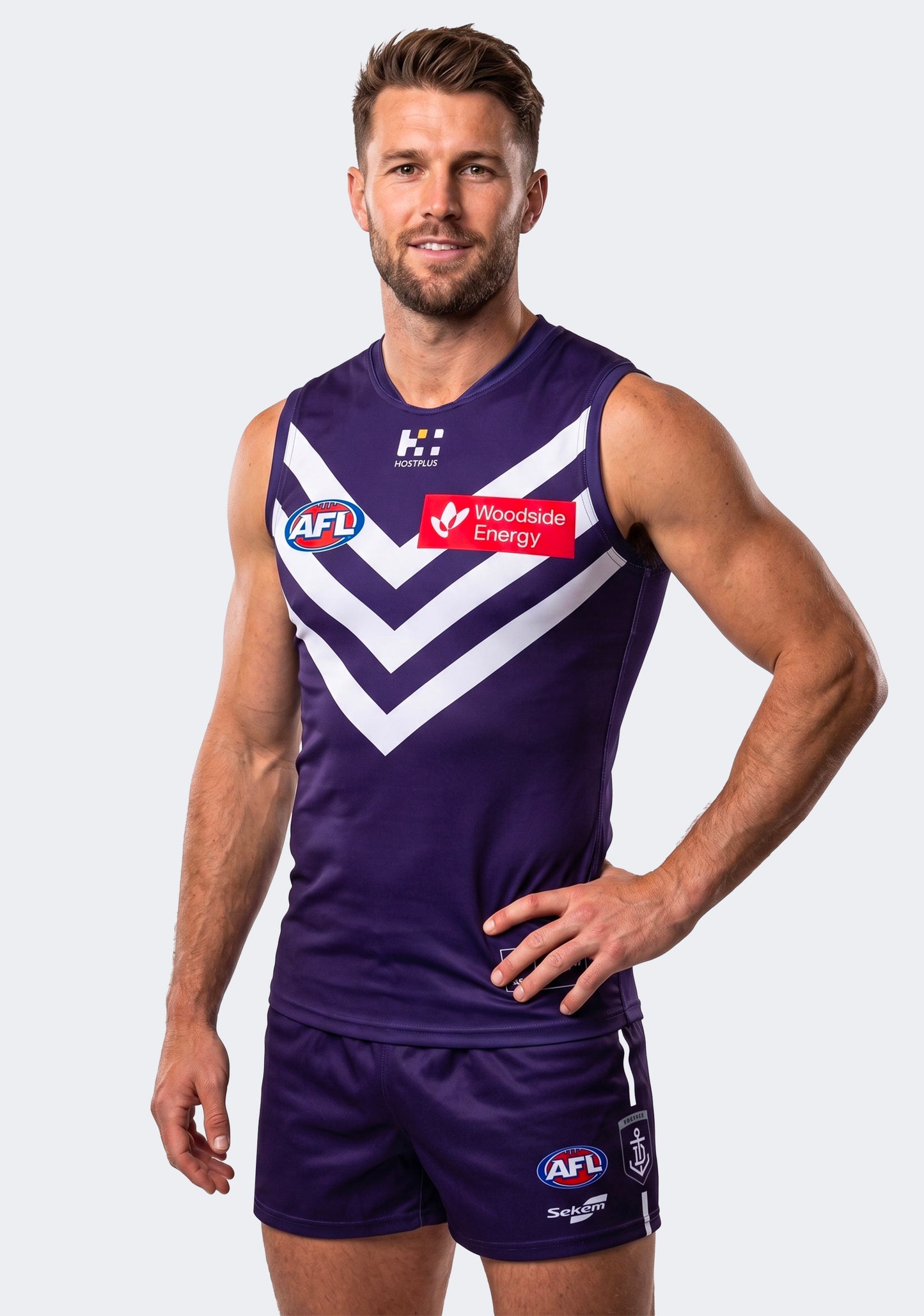 Burley Sekem Men's Fremantle Dockers Replica Home Jumper