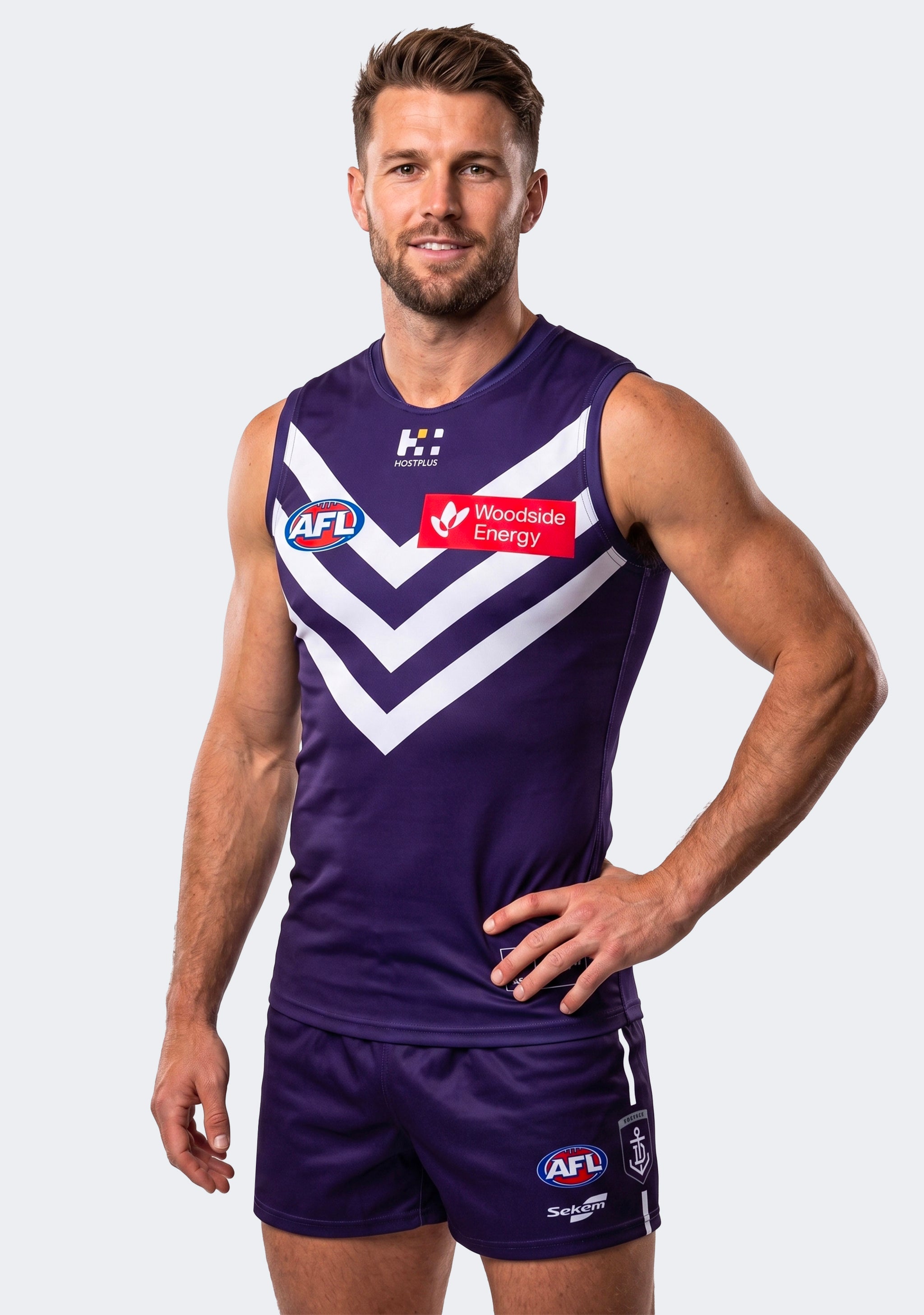 Burley Sekem Men's Fremantle Dockers Replica Home Jumper