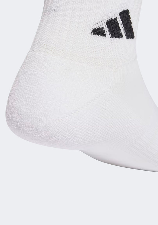 Adidas Adults 3 Pack Cushioned Sportswear Essential Ankle Socks