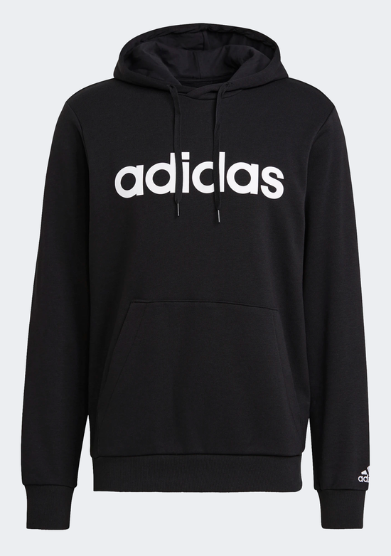 Adidas Mens Linear Logo Full Length Hoodie