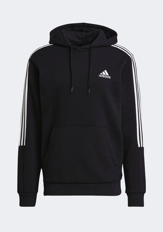 Adidas Men’s Essentials Fleece Cut 3 Stripes Hoodie