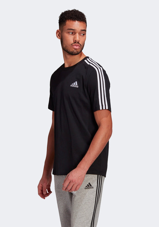 Adidas Men’s Essentials 3 Stripes Tee