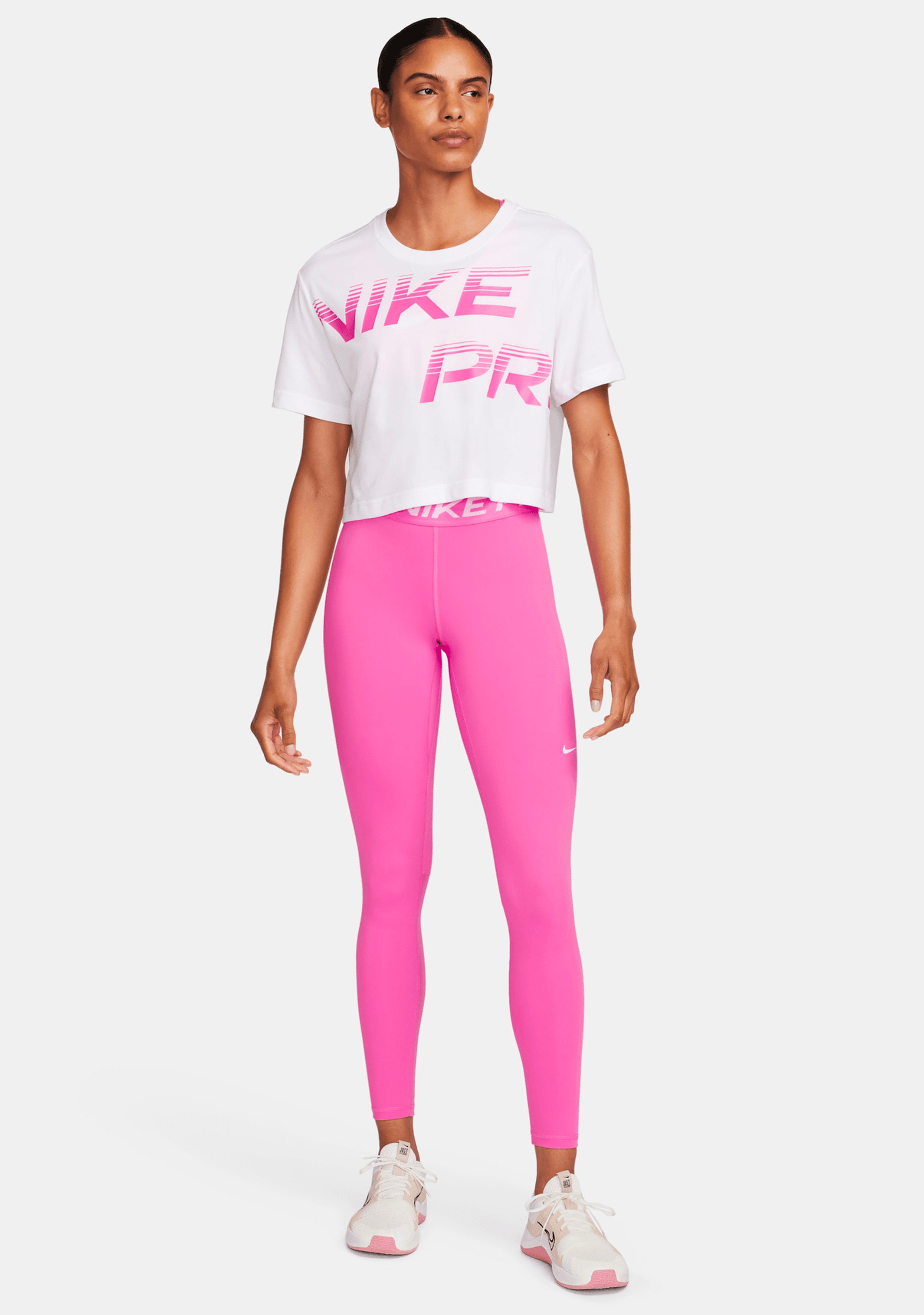 Nike Pro Women's Dri-FIT Graphic Short-Sleeve Top <br> FQ4985-100
