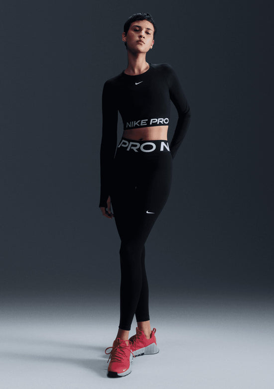 Nike Women's Pro Dri-Fit Cropped Long Sleeve Top